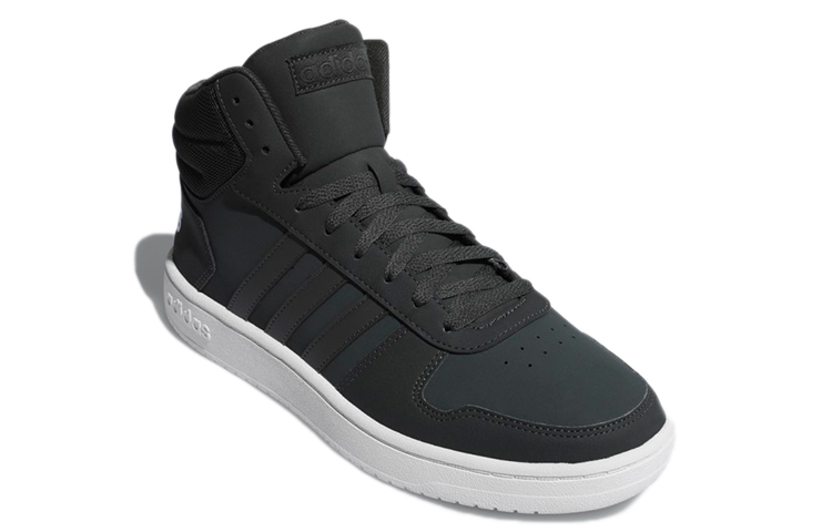 Мужские кеды adidas neo HOOPS 2.0 Mid (черные) — фото 3
