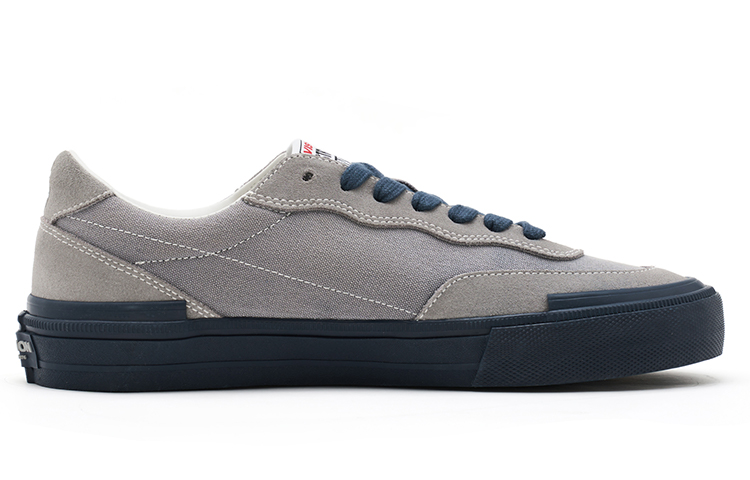 Vision Street Wear Flat Top Low top Skateboard Shoes Unisex Khaki Gray