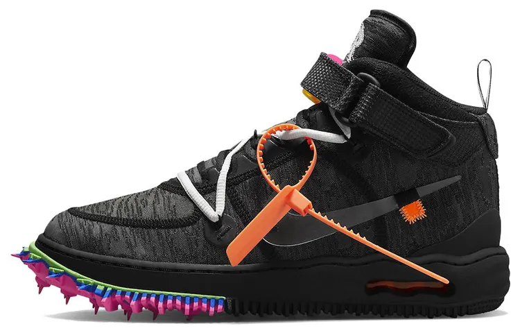Nike X Off White Air Force 1 Mid 'Black'