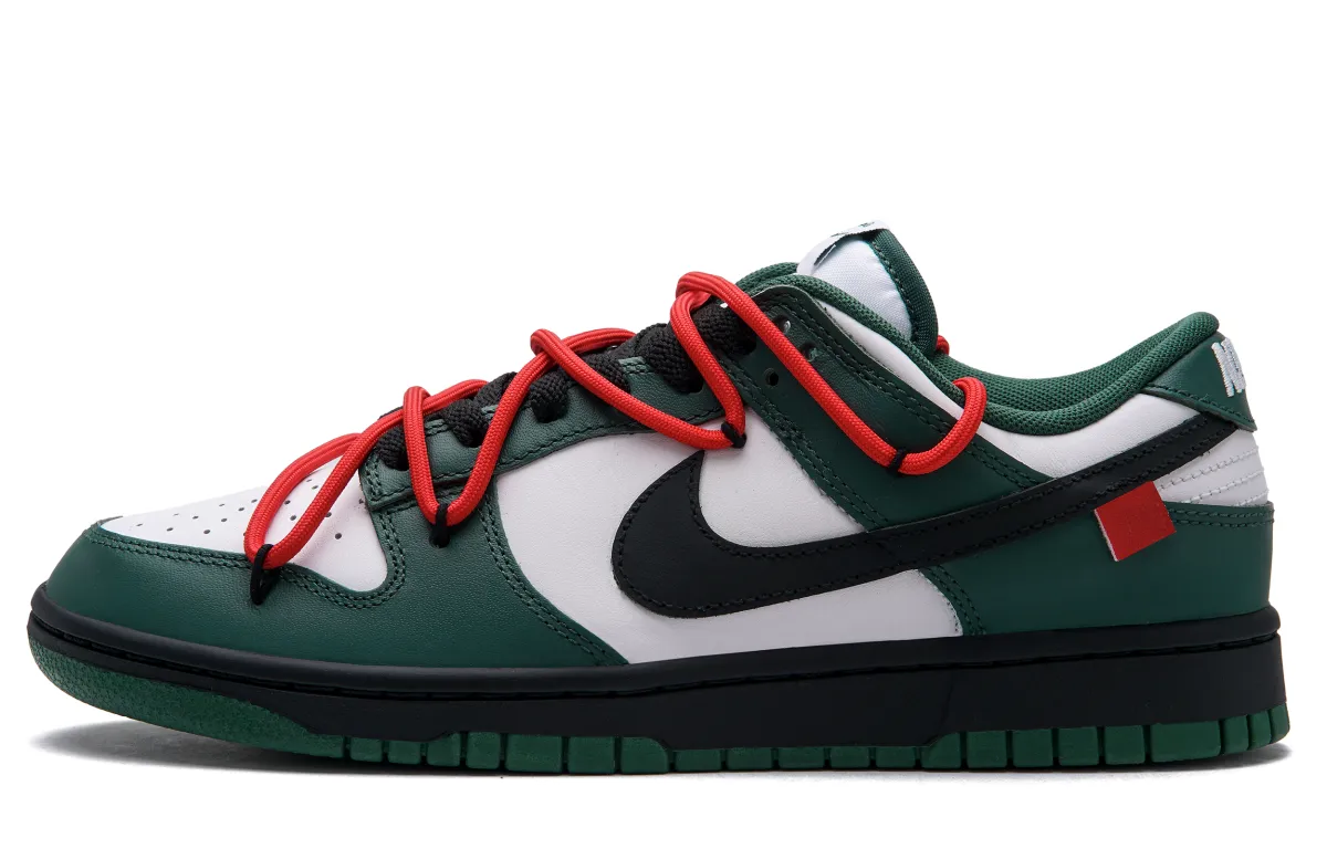 Nike Dunk 'Warning Line' Slip Resistant Cushioning Abrasion Resistant Low top Skateboard Shoes Unisex Green
