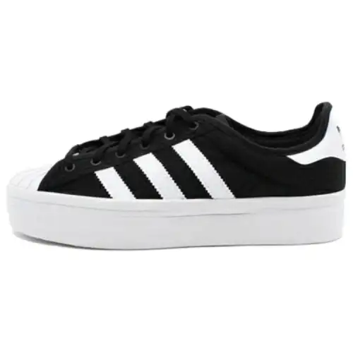 Adidas Originals SUPERSTAR Wear resistant And Lightweight Low top Skateboard Shoes Women's Black