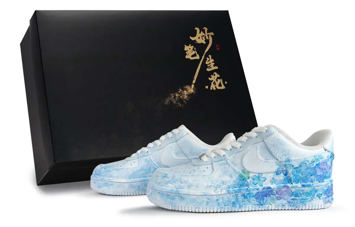Nike Air Force 1 Skateboard Shoes Unisex Low Top Blue
