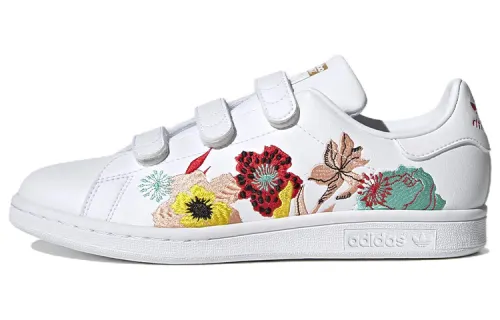 Adidas Originals Stan Smith Trendy Abrasion Resistant Low top Skateboard Shoes Women's White