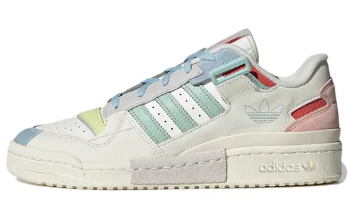 Adidas Originals Unisex Forum Exhibit Low Sneakers White/Pink/Blue