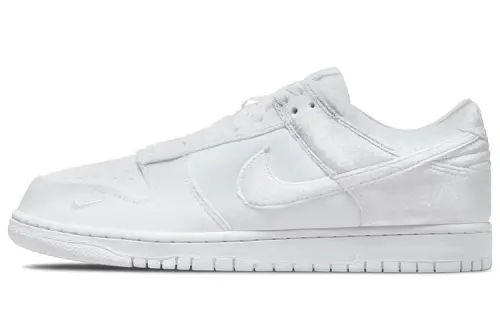 Nike Dunk Low Dover Street Market Triple White Velvet