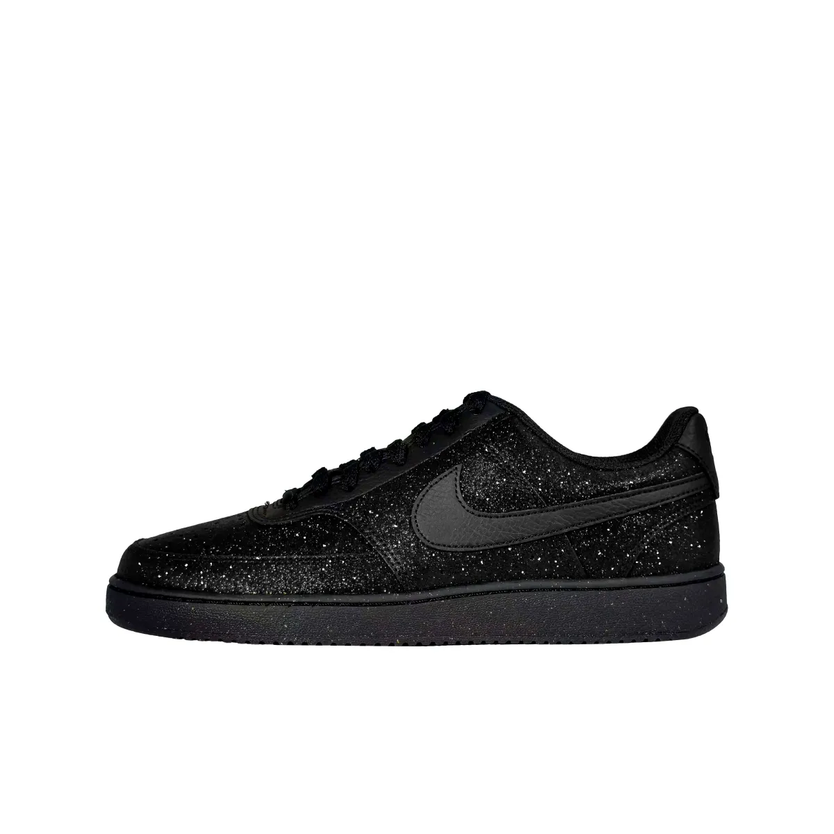 Nike Court Vision Slip Resistant Abrasion Resistant Low top Skateboard Shoes Unisex Black Diamond