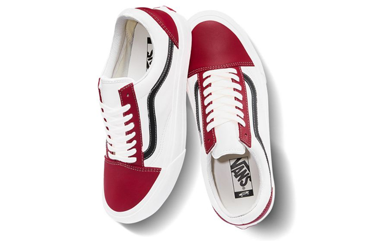 Кеды Vans Old Skool Vlt Lx (красно-белые) — фото 4