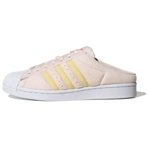 Adidas Originals Superstar Collection Fabric Breathable Low top Skateboard Shoes Unisex Pink Gold