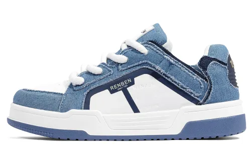 RENBEN Canvas Balance Low top Skateboard Shoes Men's Blue