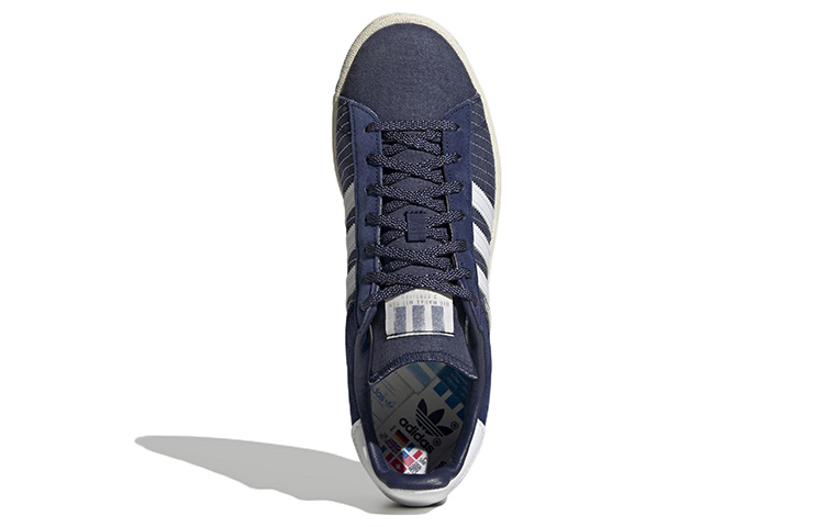 Кеды adidas originals Campus 80s (сине-белые) — Синий / белый — фото 5