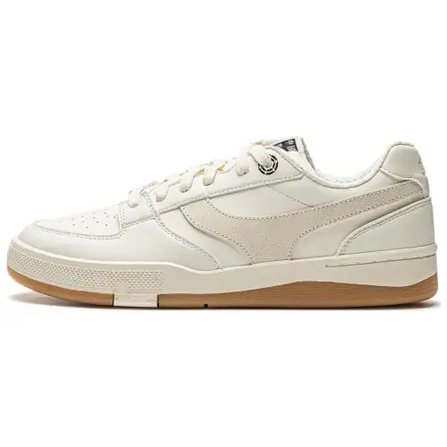 Li Ning Slip Resistant Abrasion Resistant Low top Skateboard Shoes Men's Beige
