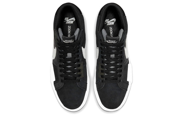 Кеды Nike Blazer (черно-серые) — Чёрный / серый — фото 4