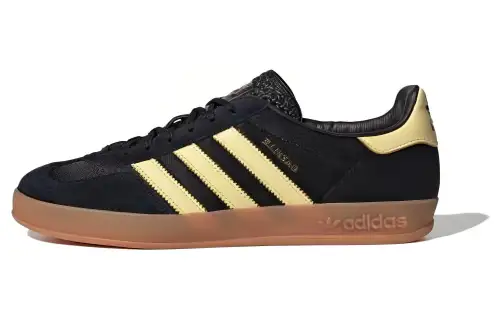 Gazelle Adidas Originals Indoor 'Black Almost Yellow Gum'