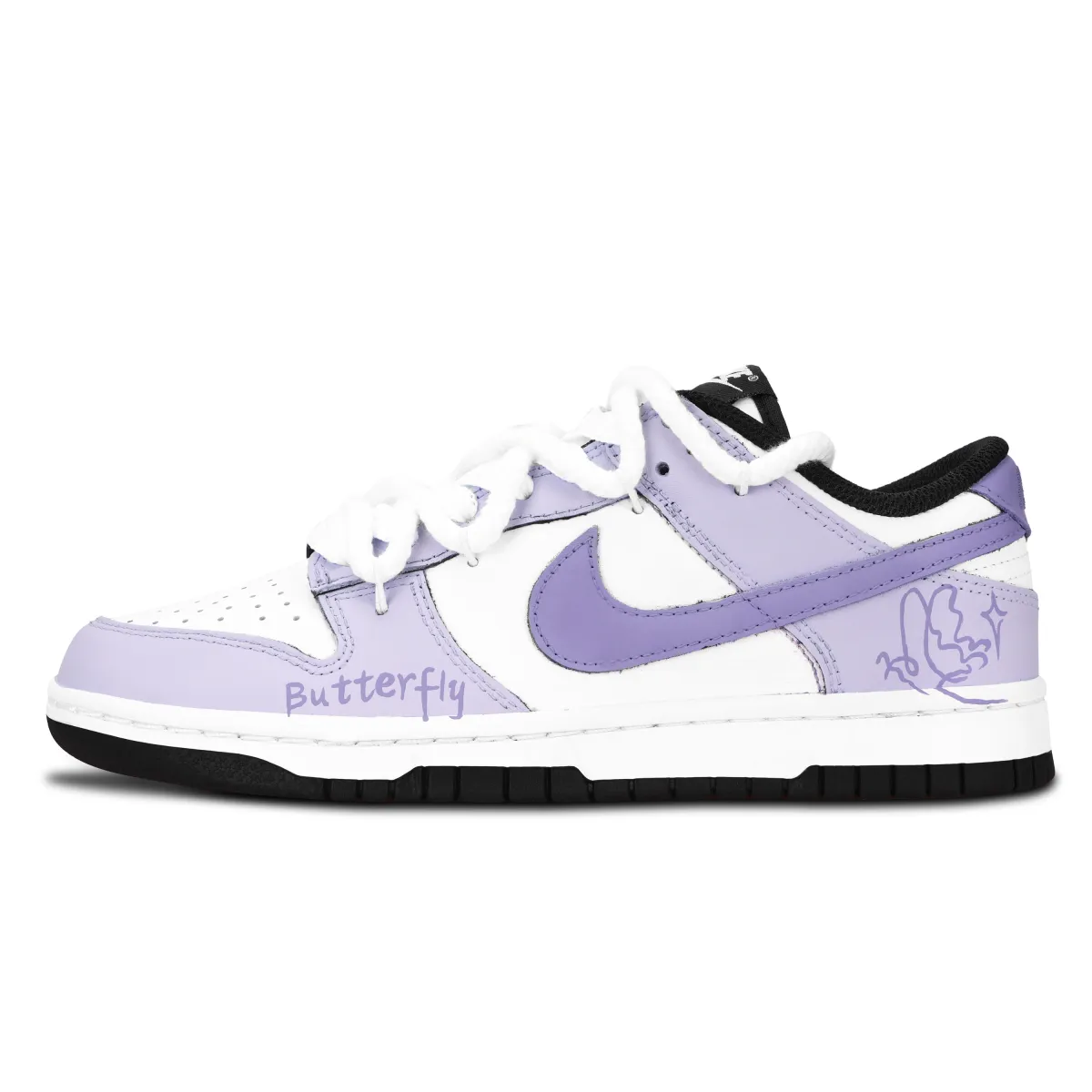 Nike Dunk Black White, Ni Diecuo Li Abrasion Resistant Abrasion Resistant Low top Skateboard Shoes Unisex Purple