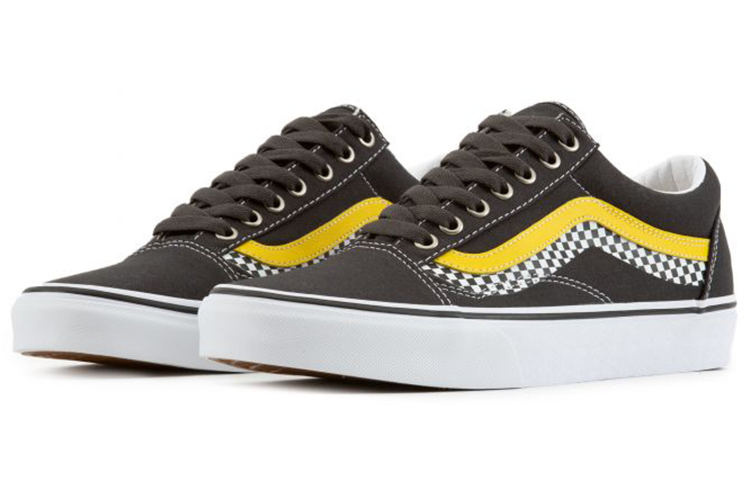 Кеды Vans Old Skool (черно-желто-красный) — фото 3