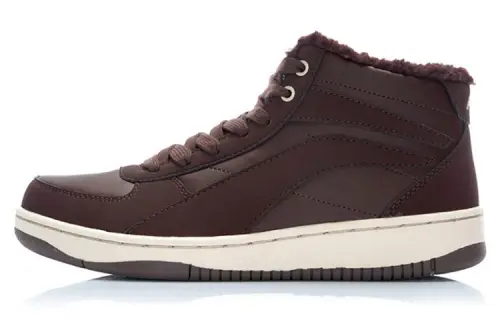 Li Ning Thermal Coverage High top Skateboard Shoes Men's Dark Brown