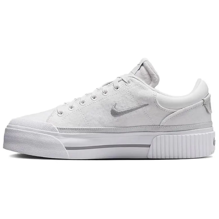 Nike Court Legacy Leather, Suede Low top Skateboard Shoes Women's White