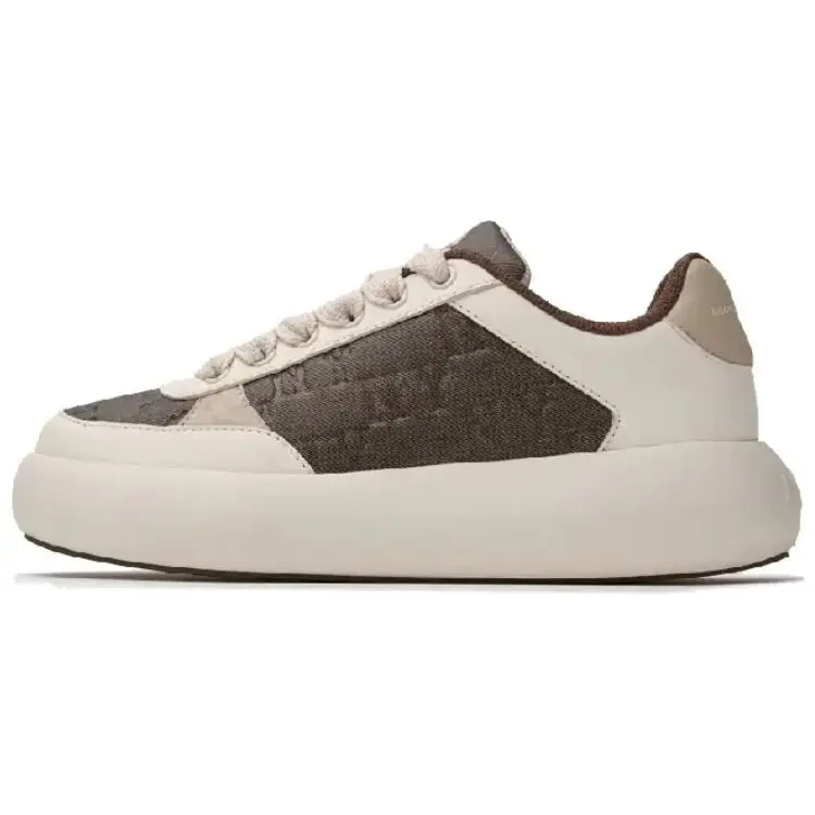 MLB New York Yankees Low top Skateboard Shoes Unisex Light Brown
