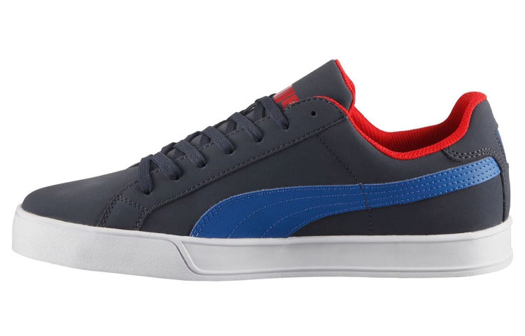 PUMA Smash Vulc Comfortable Low top Skateboard Shoes Men's Blue Black Red