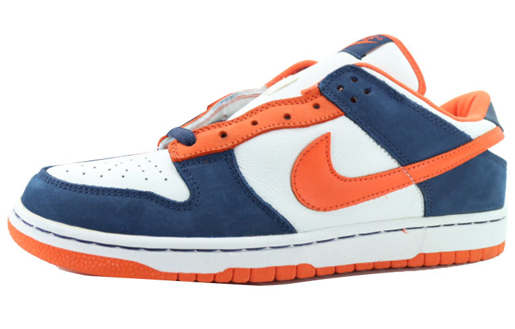 Кеды Nike Dunk SB "BRONCOS" (бело-сине-оранжевые) — Белый / синий / оранжевый — фото 3