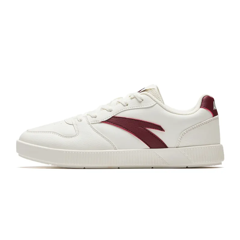Anta Lightweight Breathable Height Increasing Low top Skateboard Shoes Women's White Red