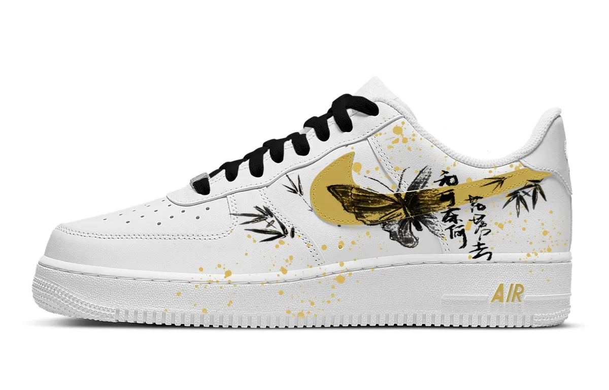 Nike Air Force 1 Slip Resistant Abrasion Resistant Low top Skateboard Shoes Unisex White