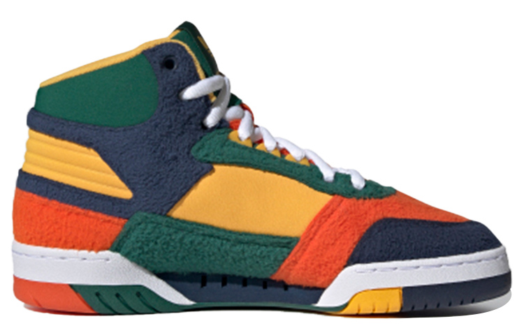 Женские кеды adidas originals Carerra (зелено-сине-оранжевые) — фото 2