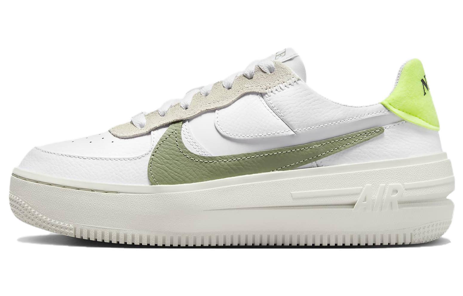 Nike Air Force 1 PLT.AF.ORM White Oil Green Women's