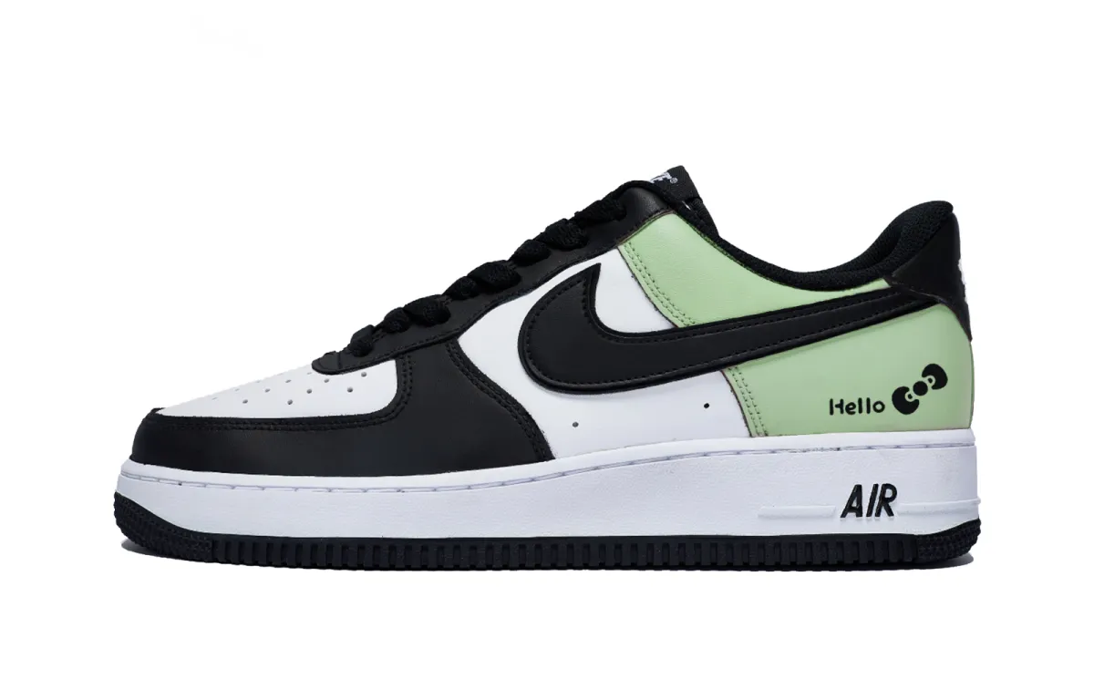 Nike Air Force 1 Spring Temptation Matcha Slip Resistant Low top Skateboard Shoes Men's White Green