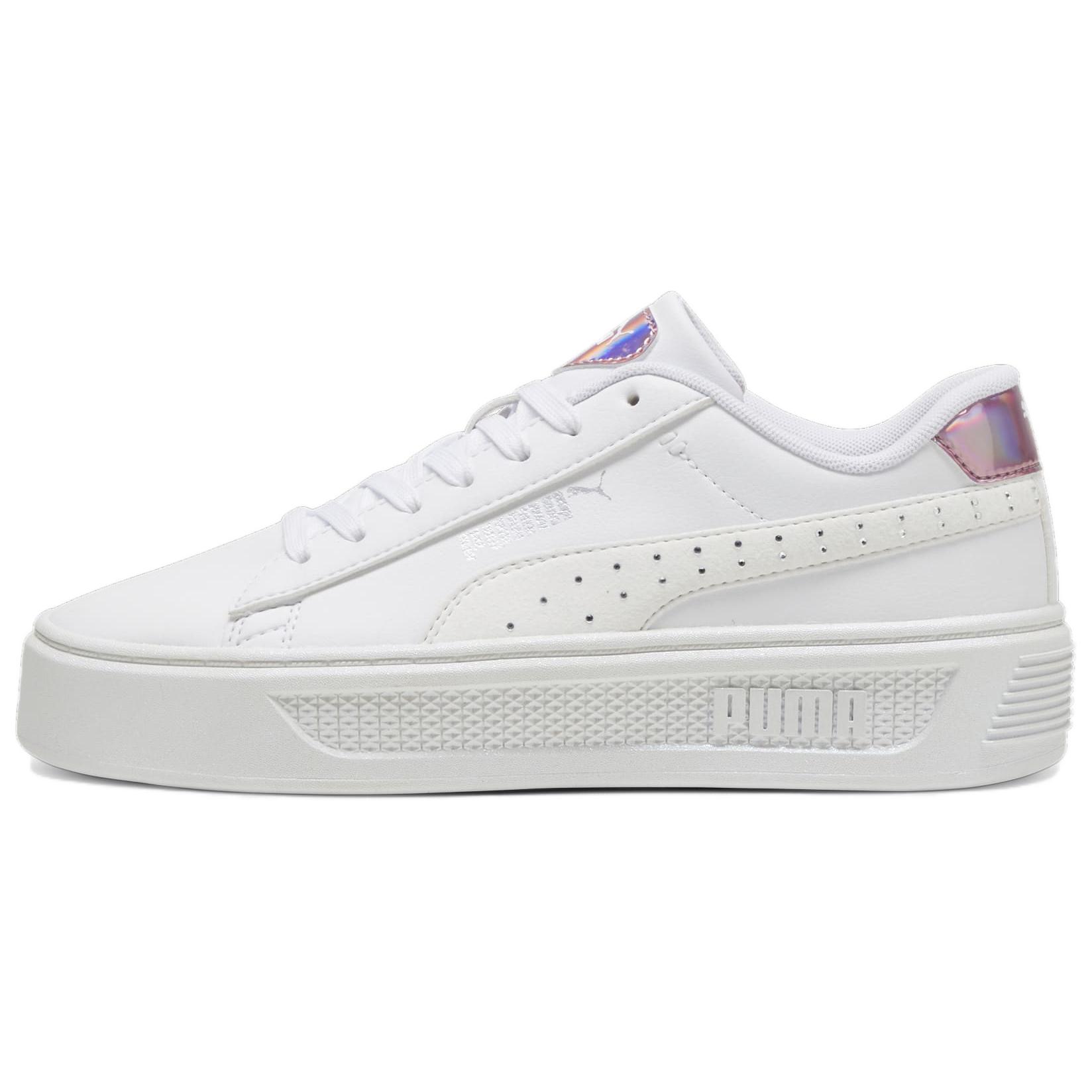 PUMA Smash Platform Low top Skateboard Shoes Women's White