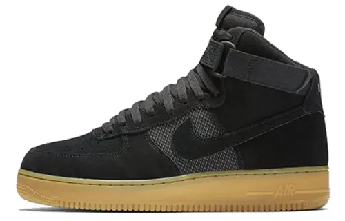 Nike Air Force 1 LV8 Black OG Velcro casual high-top sneakers men's black