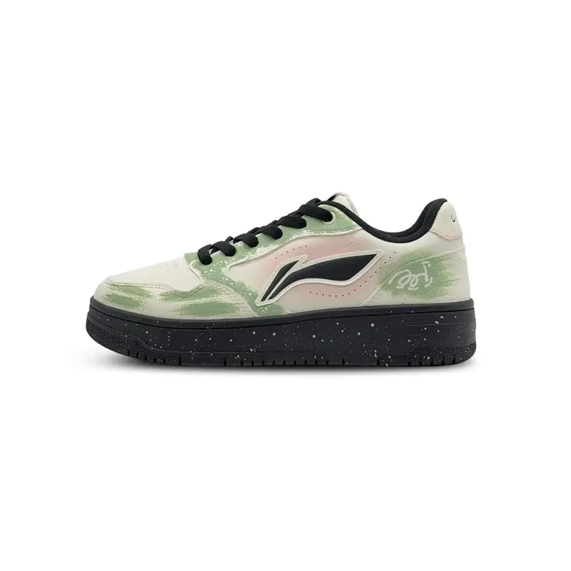Li Ning Tianji Soft Slip Resistant Abrasion Resistant Low top Skateboard Shoes Unisex Matcha