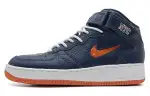 Nike Air Force 1 Sc Lightweight, Wear resistant, And Non slip High top Skateboard Shoes Men's Blue Orange