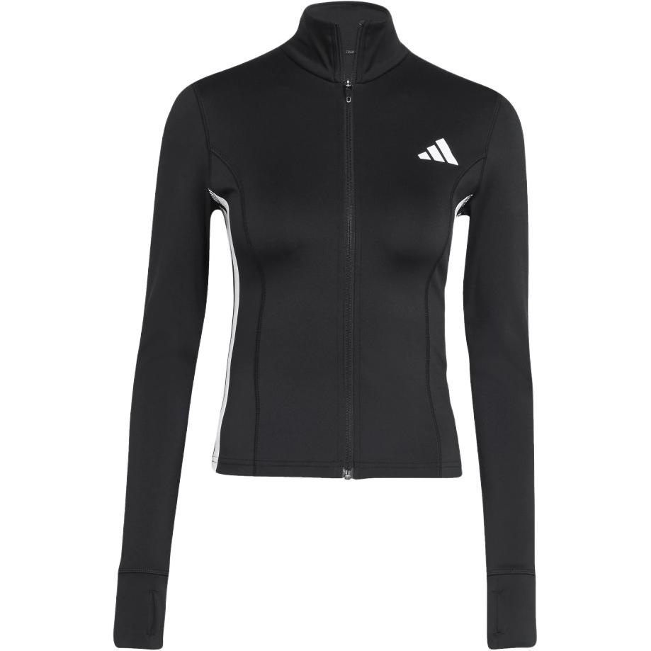 Женская куртка adidas Ветровка в полоску (черно-белая)