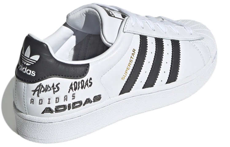 Женские кеды adidas originals Superstar (черно-белые) — фото 4