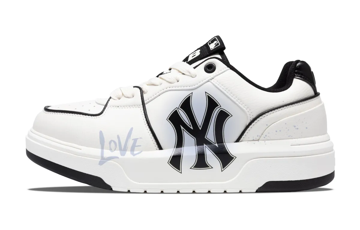 MLB Chunky Liner Low top Skateboard Shoes Unisex White Purple