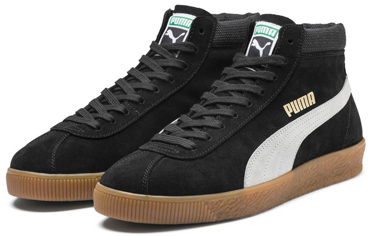 Кеды PUMA Suede '68 MID (черные) — фото 3