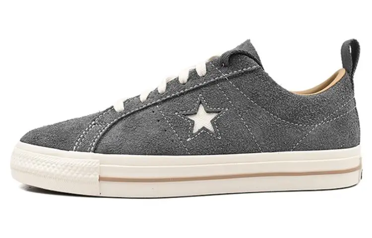 Converse One Star Pro Comfortable Slip Resistant Cushioning Abrasion Resistant Low top Skateboard Shoes Unisex Gray
