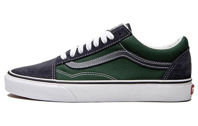 Old Skool Vans 'Navy Green'