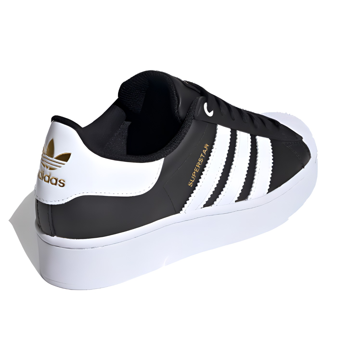 Женские кеды adidas Superstar Bold (черно-белые) — фото 4