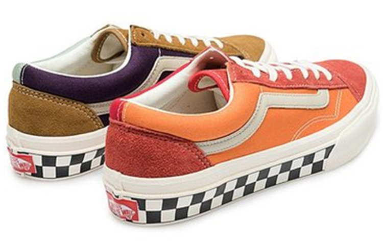 Кеды Vans Style 36 OG (оранжево-синие) — фото 3