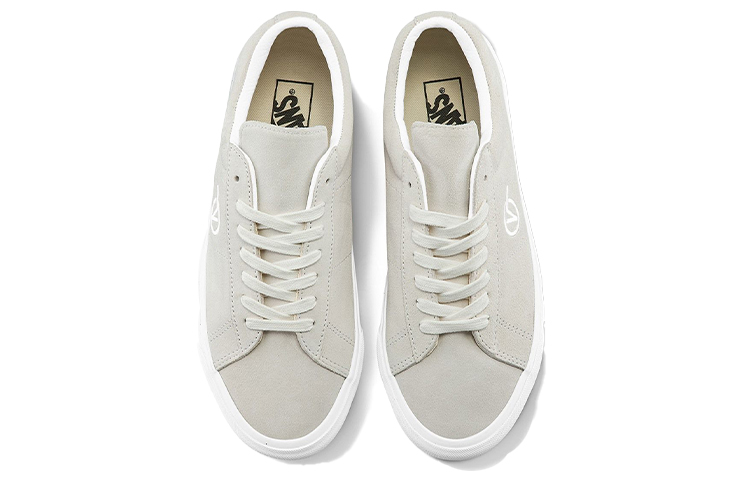 Кеды Vans SID V logo (бежевые) — Бежевыйбелый — фото 4