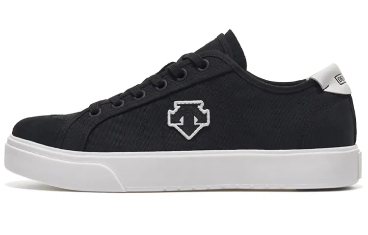 DESCENTE Sports Style Collection Durable Lightweight And Breathable Low-Top Skateboard Shoes Men's Black