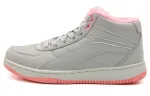 Li Ning Coverage Thermal Slip Resistant Mid top Skateboard Shoes Women's Gray Pink