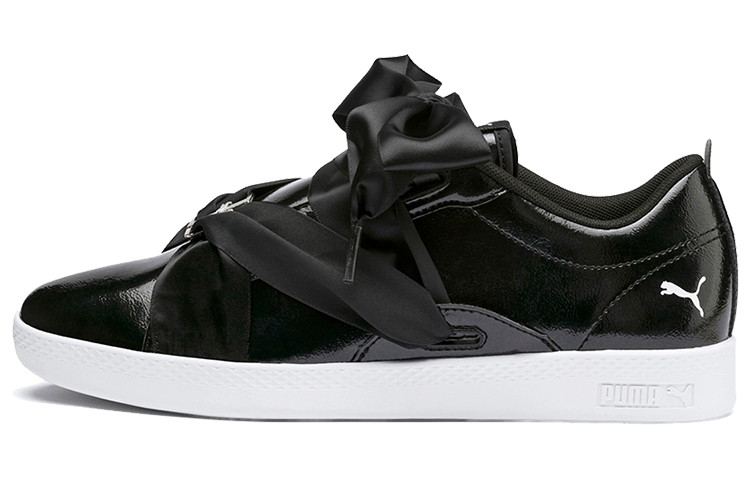 PUMA Smash Bkl Patent Shoes Black/White Women's