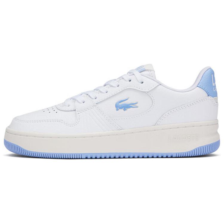 LACOSTE Elegant comfortable fashionable universal wear-resistant low white blue sneakers, women's style