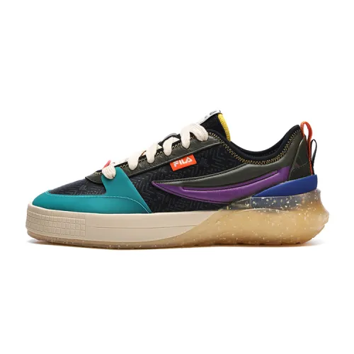 FILA Mix Dragon Scales Low top Skateboard Shoes Men's Duck Aqua Blue