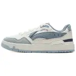 Li Ning Common 80s Slip Resistant Abrasion Resistant Low top Skateboard Shoes Women's White Blue