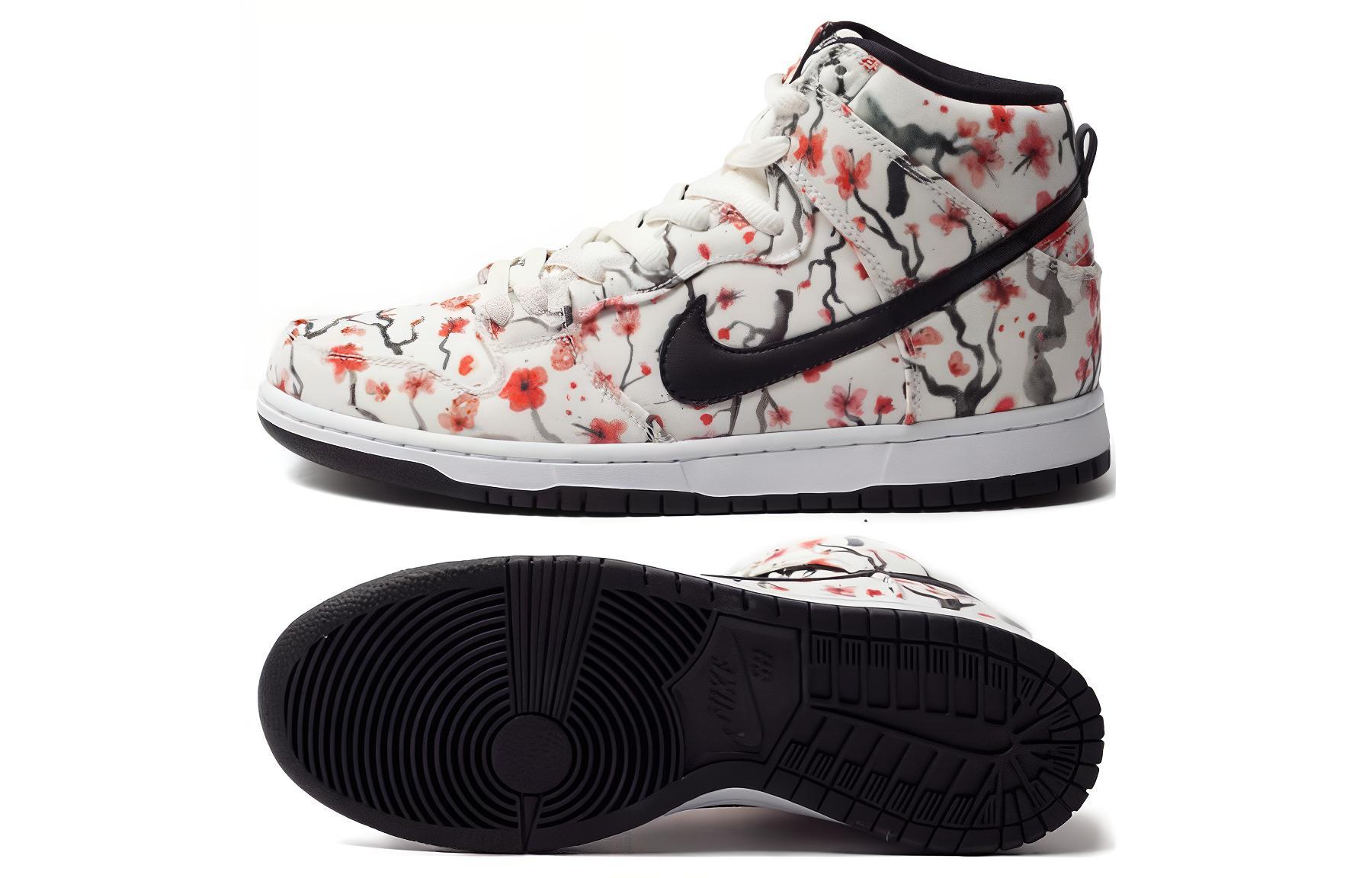 Женские кроссовки Nike Dunk SB Pro (белые) — 白色/樱花粉 — фото 5
