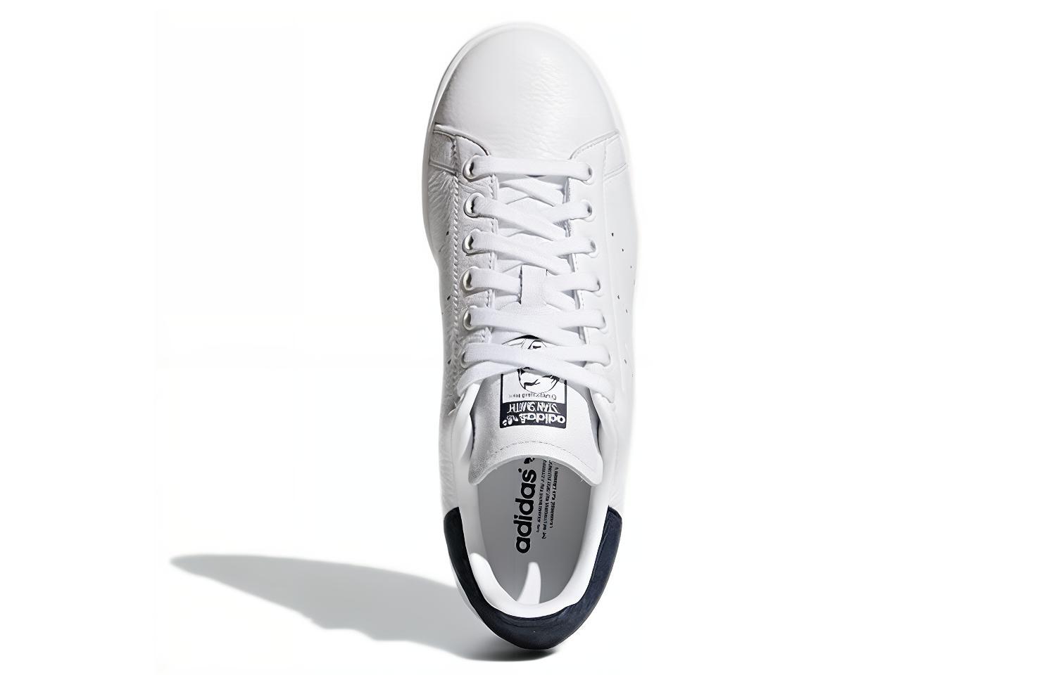 Женские кеды adidas originals STAN SMITH (белые / темно-синий) — Белый / тёмно-синийсиний — фото 5